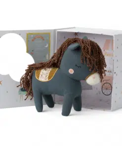 Horse in giftbox Blue – 20 cm