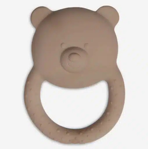 Bijtring Rubber Teddy Bear - Biscuit Jollein